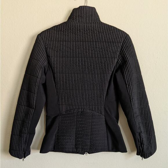 Post Card Textured Insulated Slim FitSki Jacket in Black, 6 - Picture 12 of 16